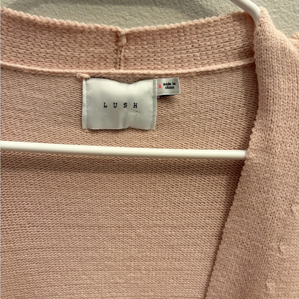 Lush Blush Fringed Cardigan - Picture 4 of 4
